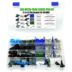Kit de conductor APTIV/Delphi Metri-Pack 280 serie 30 amperios 365 piezas (2,3,4,5 PINES) - Imagen 1 de 8