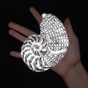Shell Nautilus reflective embroidered patch from Finland (winter reflector) - Picture 1 of 6
