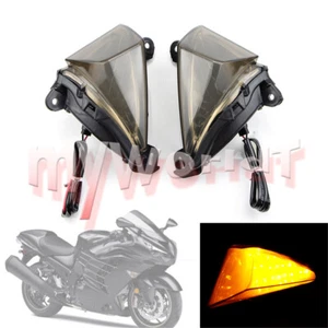 Front Turn Signal Blinker Indicator LED Light Fit For kawasaki ZX14R 2006-2016 - Picture 1 of 5