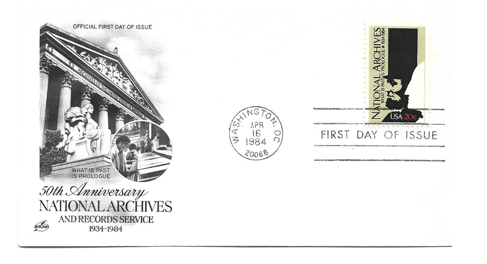 2081 National Archives, ArtCraft FDC - Image 1 of 1