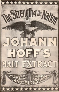 1897 JOHANN HOFF'S Malt Extract "Strength of the Nation" Print Ad Quack Medicine - Picture 1 of 4