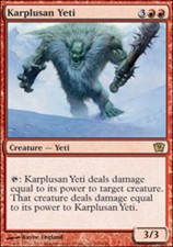 1x Karplusan Yeti MTG 9th Edition NM Magic Regular