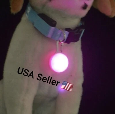 1 pieza Collar para Mascotas Colgante LED Collar para Perros Luz Nocturna Colgante Seguridad Luminoso Foto 1 de 4