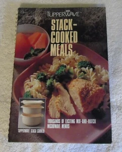 Tupperwave Stack-Cooked Meals Recipe Meal Planning Book HC Ring Bind 1990 VTG - Picture 1 of 9