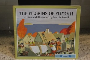 The Pilgrims of Plimoth Picture Book Marcia Sewall - Picture 1 of 8