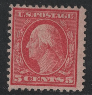 US 1917 THE GEORGE WASHINGTON 5 CENTS ERROR SCOTT #505 UNUSED NO GUM - Image 1 of 2