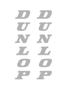 Pair Graphics Fits Dunlop Tire Forks Sponsor Vinyl Decal Sticker -Vertical - Picture 1 of 2