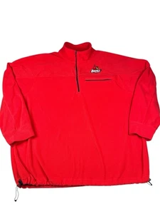 UofL Cardinals rot Viertel Reißverschluss Fleece XL Big Ball Sport College Sportbekleidung - Bild 1 von 9