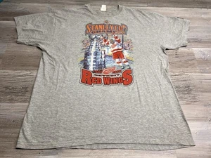 Vintage Detroit Red Wings Stanley Cup 1997 1998 Champions T-Shirt Starter Size L - Picture 1 of 7