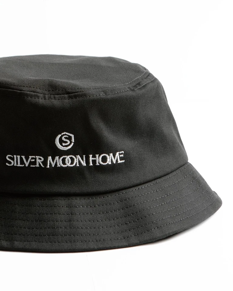 Sombrero de cubo negro forrado con protección 100 % fibra plateada EMF/radiación/UF Foto 1 de 4