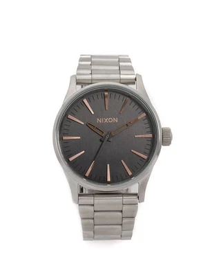 Nixon Unisex Watch Sentry Gray/Rose Dial Stainless Steel Bracelet A450 2064 - Image 1 of 3