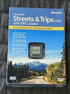 NEW/SEALED Microsoft Streets & Trips 2008 (PC) Box With GPS Locator - Picture 1 of 12