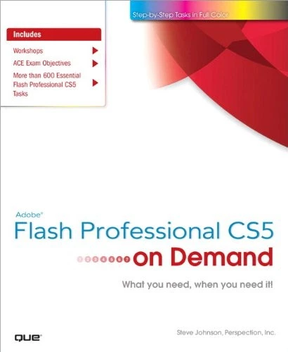 ADOBE FLASH PROFESSIONAL CS5 ON DEMAND By Steve Johnson & Perspection Inc. *VG+* - Image 1 of 1