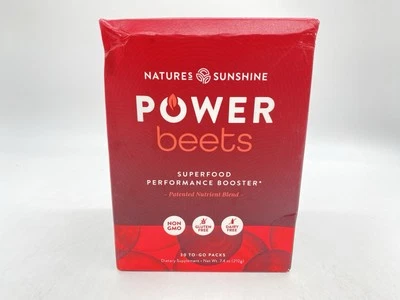 Nature's Sunshine Power Beets 30 paquetes para llevar superalimentos potenciadores Foto 1 de 4