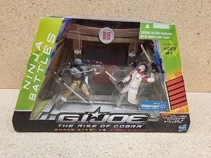 GI Joe Rise of Cobra Ninja Battles Snake Eyes vs. Storm Shadow 2009 NEW MOC - Picture 1 of 8