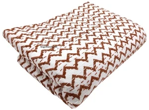 Bohemian Soft Cotton Throw Blanket, Reversible Queen bedspread/Throw /Blanket - Picture 1 of 5