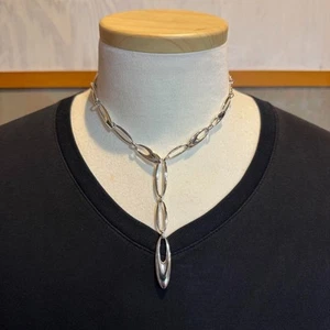Collar de plata de ley GEORG JENSEN Zephyr #500 50 cm 41,6 g con caja excelente - Imagen 1 de 15