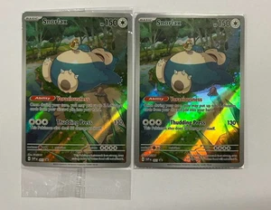 Pokemon Snorlax 051 Sv: Scarlet & Violet Promo Cards Holo 151 (Sealed) X 2 - Picture 1 of 2