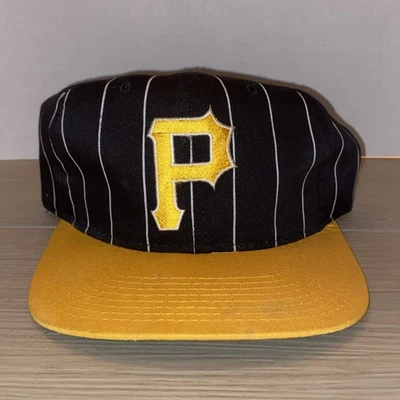 Vintage Pittsburgh Pirates Starter Hat Snapback Pinstripe Cap 90s White Tag - Image 1 of 4