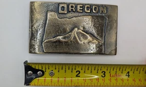 State of Oregon Lo Mt. Gürtelschnalle Hood View Made in Hong Kong - Bild 1 von 3