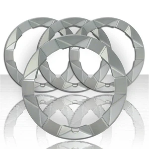 Set of Four 15" Silver ABS Wheel Trim Rings for 2004-2009 Toyota Prius - Picture 1 of 4