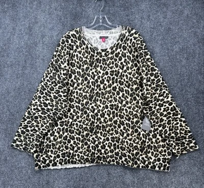 NEW Vince Camuto Leopard Print Sweater Women’s Plus 3X Long Sleeve Pullover NWT - Image 1 of 4