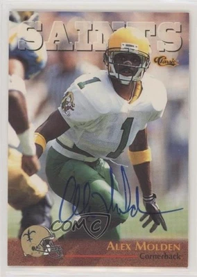 1996 Classic NFL Rookies Auto Alex Molden #27 Auto RC - Image 1 of 2