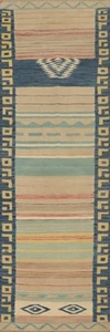 Vegetable Dye Kilim Flat Weave Narrow/ 8 ft Runner Rug Reversible Carpet 2x8 - Picture 1 of 11