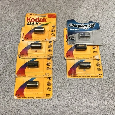 Lote De 7 Baterías Cámara Kodak Max Energizer e2 3V CR2 Selladas Foto 1 de 4