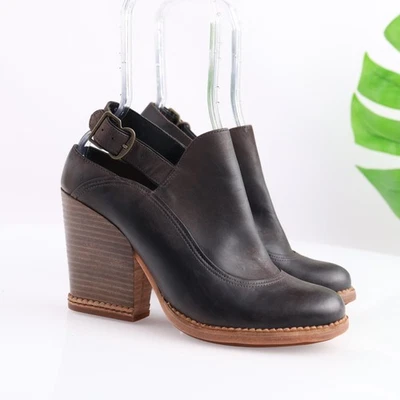 Timberland загрузки компании туфли женщин размер 8 коричневый слинга блок каблук A1SHR - Изображение 1 из 4