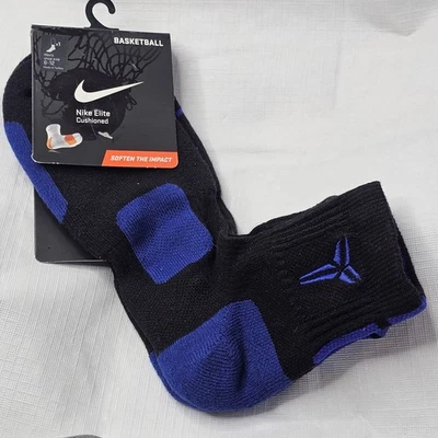Редкие элитные баскетбольные носки Kobe Bryant Nike четверть покроя унисекс размер L 8-12 DS - Изображение 1 из 4