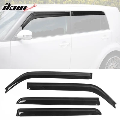 Fits 08-15 Scion xB Acrylic Window Visors Side Vent Sun Rain Guard Deflector - Image 1 of 4