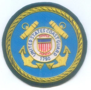US Coast Guard Academy School Ship Vessel Training Uniform Bullion USCG Patch ED - Bild 1 von 1