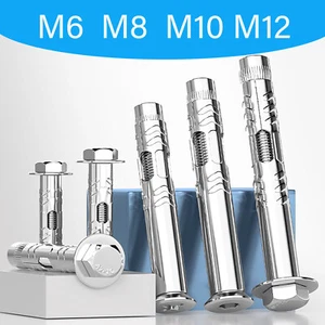 Sleeve Wall Anchor Plated Expansion Screw Bolts Fixings Stainless Steel M6~M12 - Picture 1 of 29