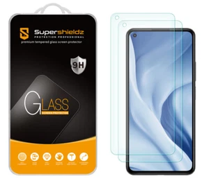 2X Supershieldz Tempered Glass Screen Protector for Xiaomi Mi 11 Lite/ 5G NE - Picture 1 of 5