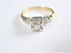 Antique Ring Gold 585 with Diamonds, 2,19 G