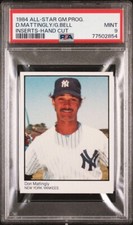 1984 Don Mattingly RC PSA 9 MINT Rarest LOW POP All-Star Game Insert Rookie Card