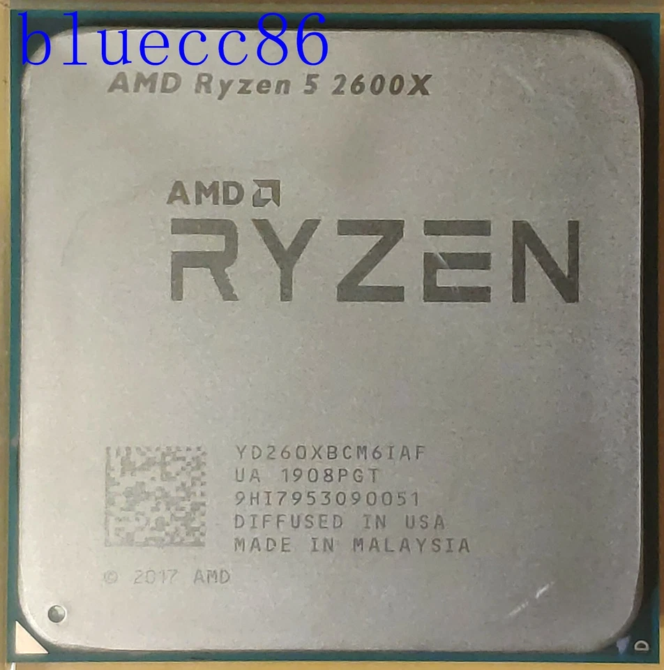AMD Ryzen 5 2600X 3.6GHz 6Core 12Thr 95W Socket AM4 CPU Processor - Image 1 of 1