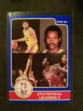 1984 Star award banquet stat leaders (MAGIC JOHNSON) card # 11   [card 1]