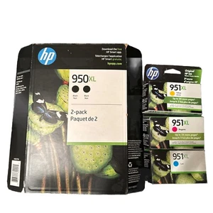 5 PACK HP 950XL BLACK 951xl COLOR INK Set XL Oem 950 951 Box EXP 2022 - 2023 - Picture 1 of 2
