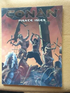 conan pirate isles softcover back MGP fantasy RPG roleplaying book mongoose - Imagen 1 de 4
