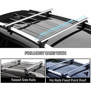 Car Roof Racks Cross Bars Crossbars Universal 47.2in  Luggage Carrier Anti Theft