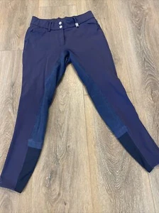 Romfh Full Seat Breeches Size 28R Purple Please See Photos For Defects!!!￼ - Picture 1 of 4