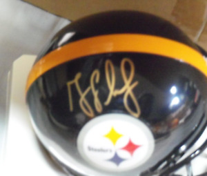 Greg Lloyd, Signed Pittsburgh Steelers, Black, Mini Helmet, Clean