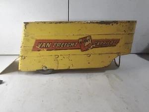 VTG 1940s Buddy L Pressed Steel Van Freight Long Distance Moving *TRAILER ONLY* - Picture 1 of 8