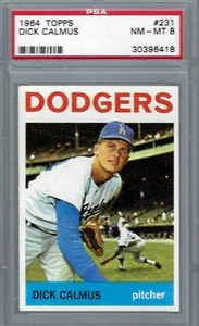 1964 Topps #231 PSA 8 Dick Calmus Dodgers 231 Centered! - Bild 1 von 2