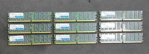 72GB Kit (9x8GB) Hypertec 408855-B21-HY PC2-5300P 667MHz 2Rx4 ECC Server Memory - Picture 1 of 3