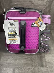 Arctic Zone Pro Expandable Lunch Bag Pack ~ 8 Piece Set ~ Pink/Plum