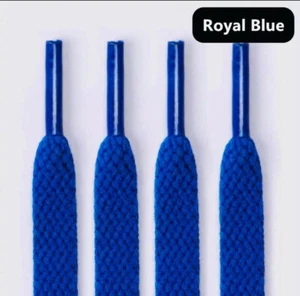 Lacci piatti colorati stringhe scarpe NIKE Adidas Converse 160 cm | colore BLU - Foto 1 di 3