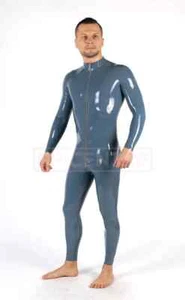 Latexanzug Latexcatsuit chloriert chlorinated STEEL GREY XS 0,45mm - Bild 1 von 3